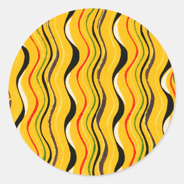 Adesivo Redondo Shima-Shima, Japanese Pattern, (Frente)