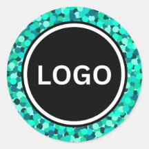 Shimmering Moderno de Abstrato de Teal Nítido