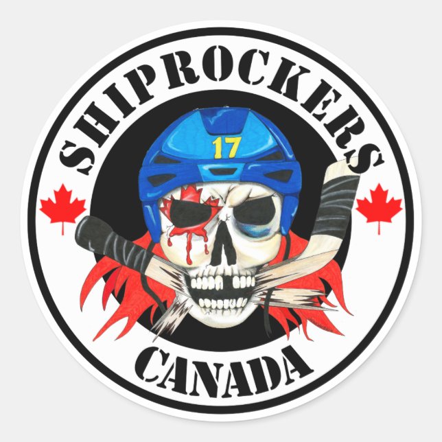 Adesivo Redondo Shiprocker Sticker (Frente)