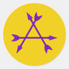 Adesivo Redondo Shire do Crachá da População de Voo de Arrow