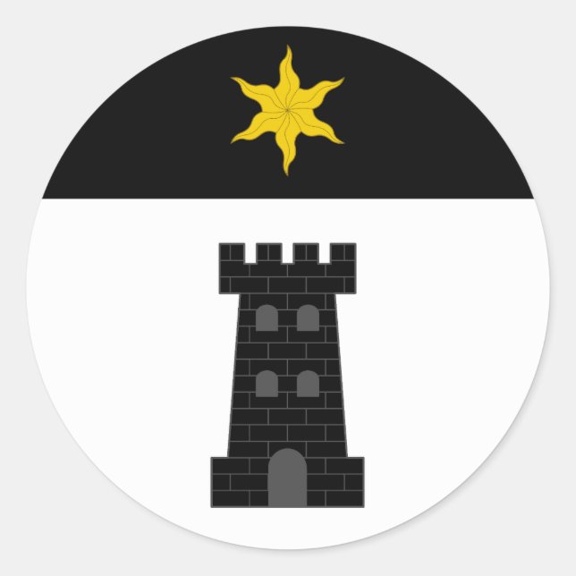 Adesivo Redondo Shire do Crachá da Populace Bordergate (Frente)