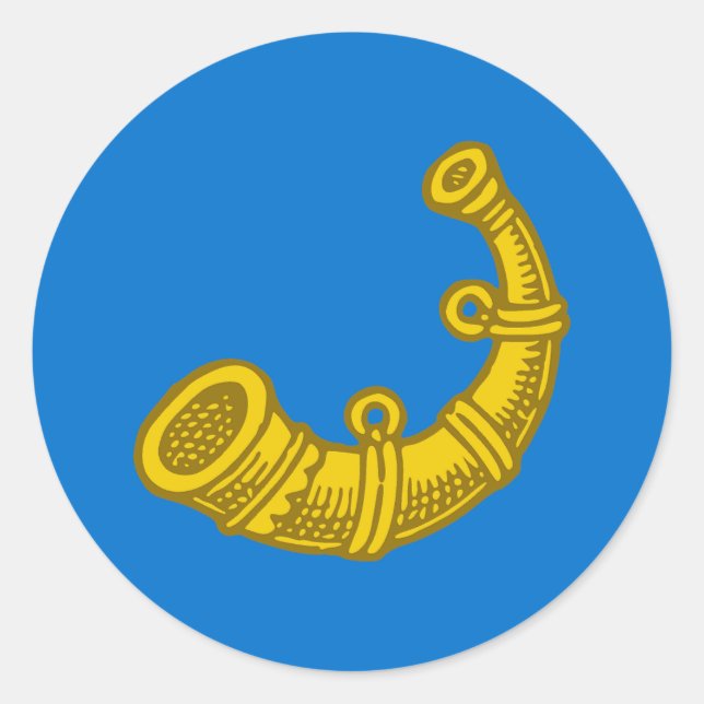 Adesivo Redondo Shire do Crachá de Hartshorn-dale Populace (Frente)