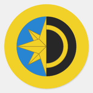 Adesivo Redondo Shire do Crachá Populacional das Sombras