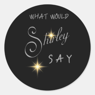 Adesivo Redondo Shirley Ballas Julga Estritamente O Que Shirley S