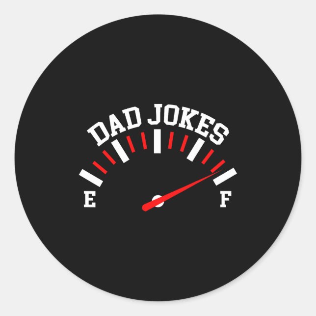 Adesivo Redondo Shirt Dad Jokes Full Meter Funny Father’s Day Gift (Frente)