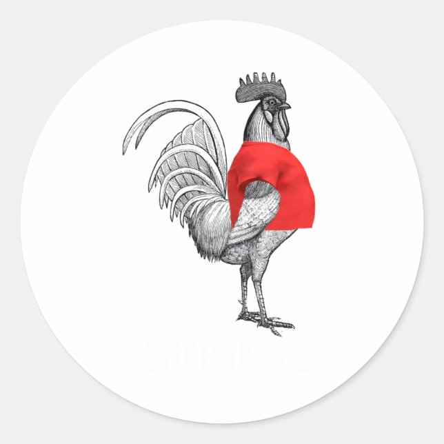 Adesivo Redondo Shirting Encouraged White Text Funny  (Frente)