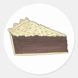 Adesivo Redondo Shoe Fly Pie Social Party Dessert Assar Slice