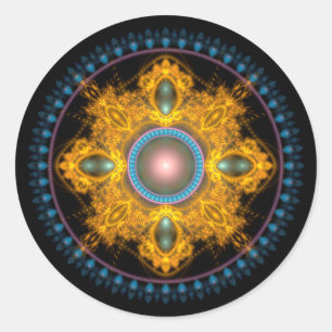 Adesivo Redondo Shopping Round Mandala