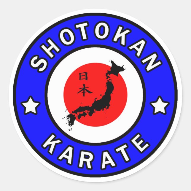 Adesivo Redondo Shotokan Karate (Frente)
