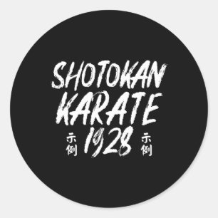 Adesivo Redondo Shotokan Karate 1928 Artes Marciais Legacy