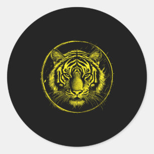Adesivo Redondo Shotokan Tigers Karate Moderno Gráfico 1