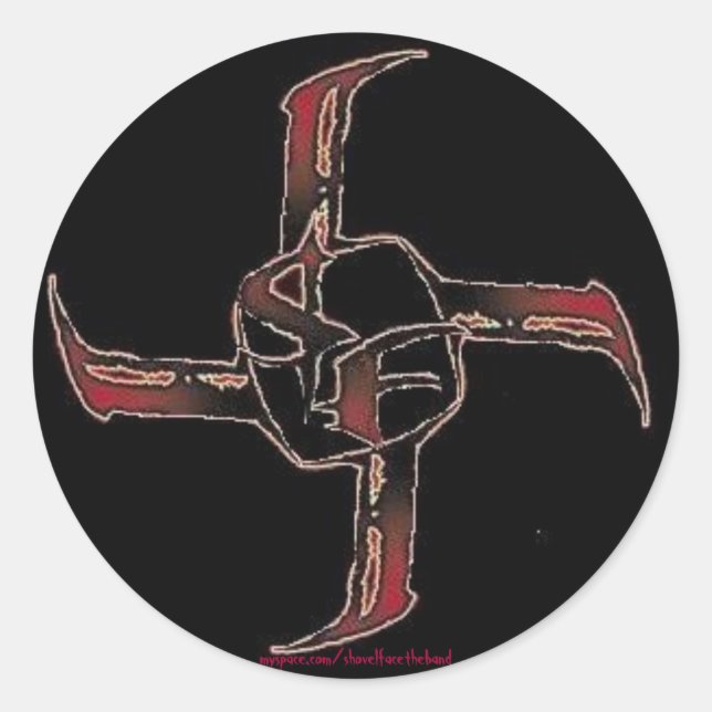 ADESIVO REDONDO SHOVELBADGE LOGO STICKER (Frente)