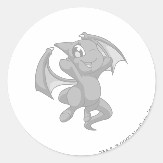 Adesivo Redondo Shoyru Silver (Frente)