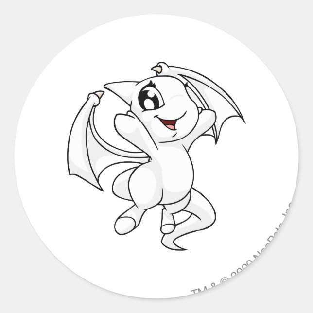 Adesivo Redondo Shoyru White (Frente)