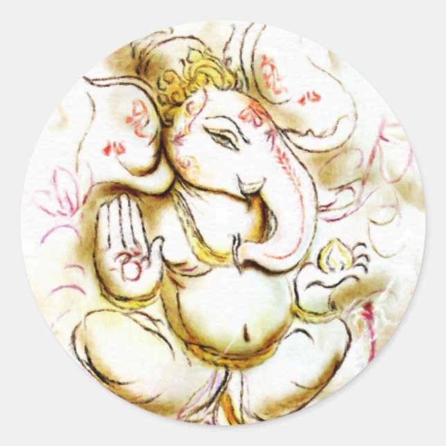 Adesivo Redondo Shree Ganesh (Frente)