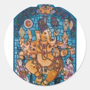 Adesivo Redondo Shri Ganesh