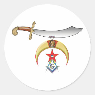 Adesivo Redondo Shrine Mason