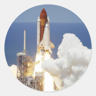 Adesivo Redondo Shuttle do Espaço
