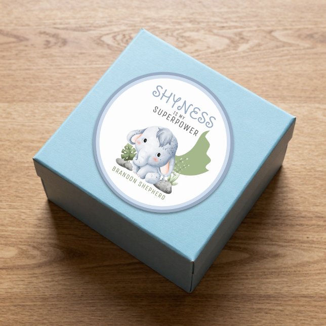 Adesivo Redondo Shyness Is My Superpower Stickers (Criador carregado)