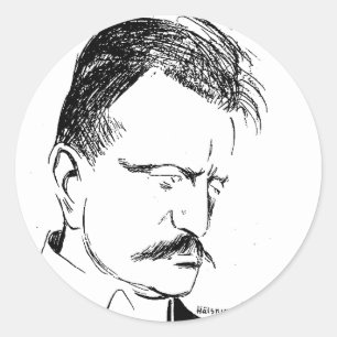 Adesivo Redondo Sibelius: desenho de Albert Engström (1904)