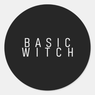 Adesivo Redondo Sic Witch Halloween Costume