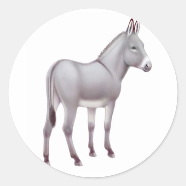 Adesivo Redondo Sicilian Donkey Sticker (Frente)