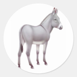 Adesivo Redondo Sicilian Donkey Sticker