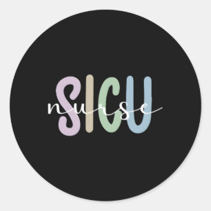 Adesivo Redondo Sicu Nurse Apreciação Intensiva Cirúrgica Un