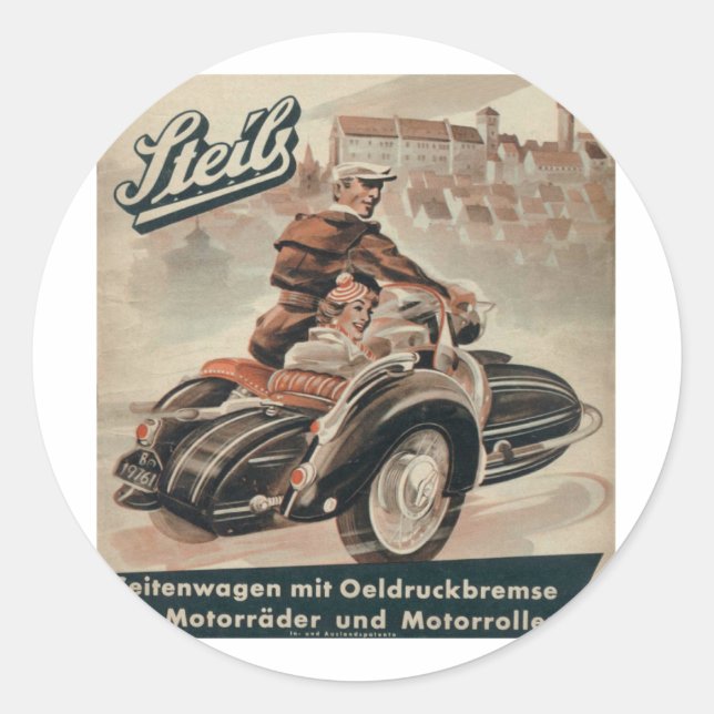 Adesivo Redondo Sidecar (Frente)