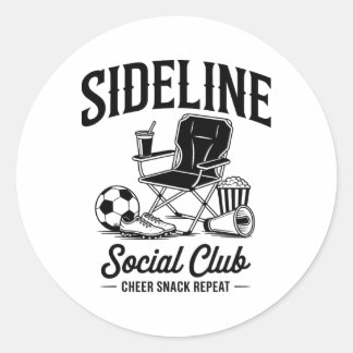 Adesivo Redondo Sideline Social Club Grandma Sister Mothers Day So
