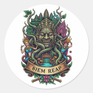 ADESIVO REDONDO SIEM REAP