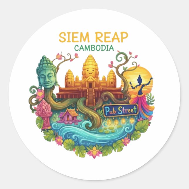 ADESIVO REDONDO SIEM REAP (Frente)