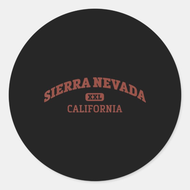 Adesivo Redondo Sierra Nevada College Style Rock Escaling Area Des (Frente)