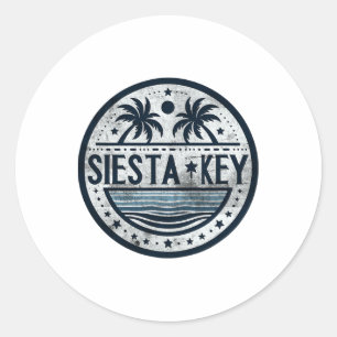 Adesivo Redondo Siesta Key Florida Siesta Beach Fl Beaches