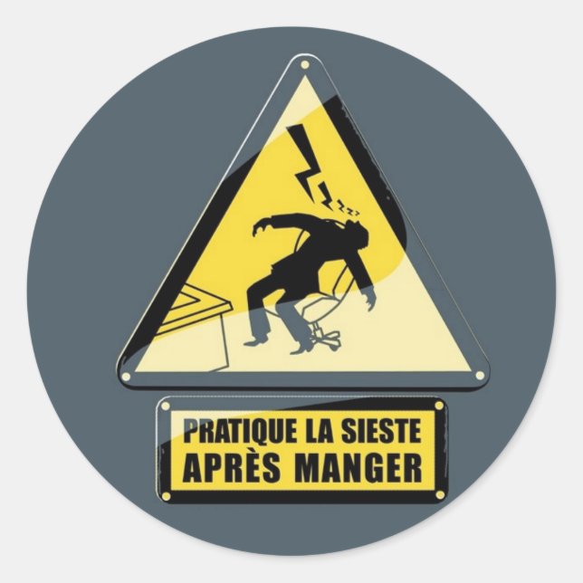 Adesivo Redondo Sieste (Frente)