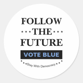 Adesivo Redondo Siga o futuro