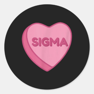 Adesivo Redondo Sigma Gen Alpha Dia de os namorados Shirt Rizzler 