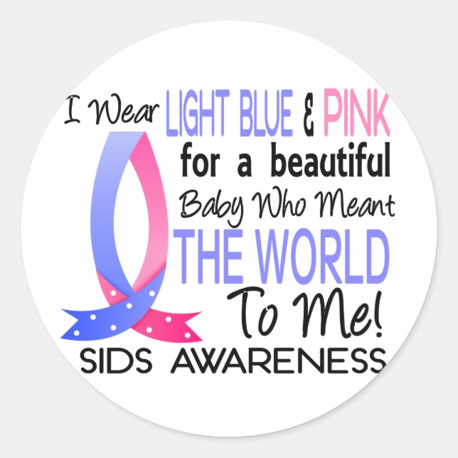 Adesivo Redondo Significa O Mundo Para Mim SDS (Frente)