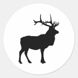 Adesivo Redondo Silhueta dos alces