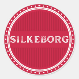 Adesivo Redondo Silkeborg City Pride Emblem – Danish Identity