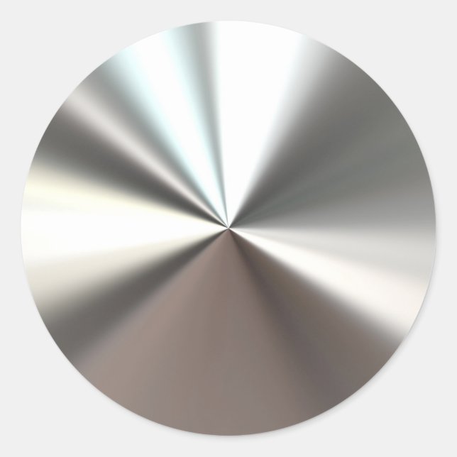 Adesivo Redondo Silver Burst (Frente)