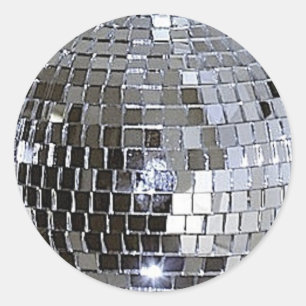Adesivo Redondo Silver Disco Ball