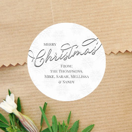 Adesivo Redondo Silver Felry Christmas Personalizado