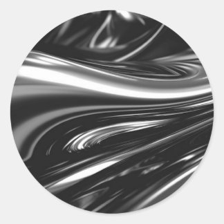 Adesivo Redondo Silver Metal Fluente
