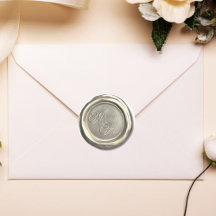 Silver Pearl Vintage Inicializa Favor de Casamento