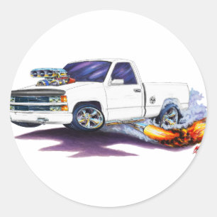 Adesivo Redondo Silverado 1988-98 WhiteTruck