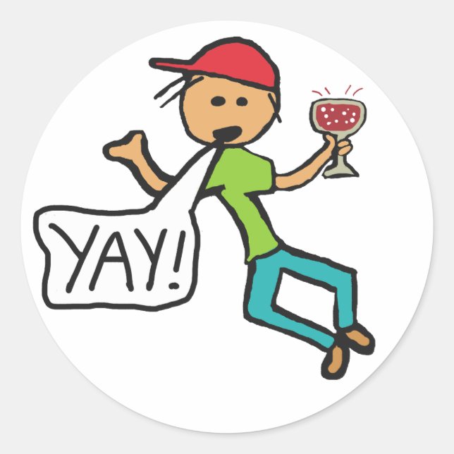 Adesivo Redondo Sim! (Frente)