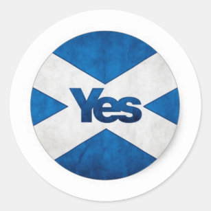 Adesivo Redondo Sim a Scotland independente 'Saor alba vai Bragh