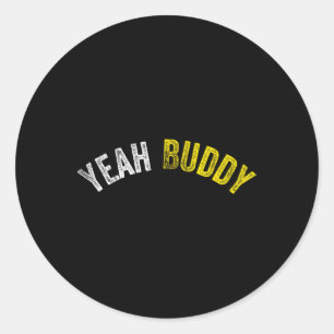 Adesivo Redondo Sim, Buddy Shirt Engraçado, Criança De Porcos Dize