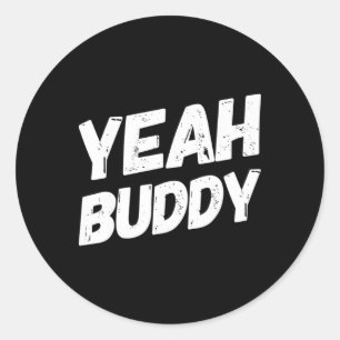 Adesivo Redondo Sim, Buddy Shirt Engraçado, Criança De Porcos Dize